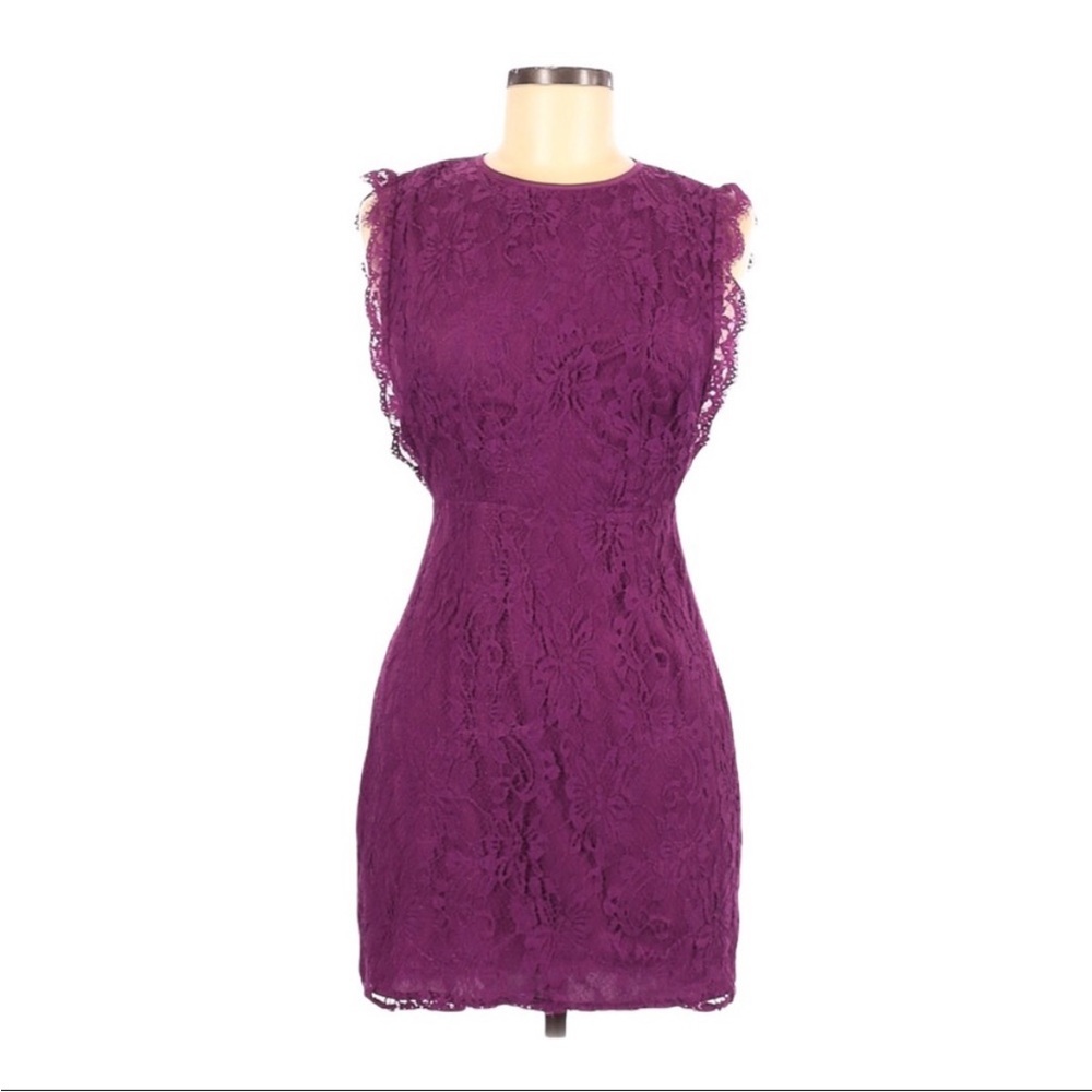 Urban Outfitters Purple Lace Mini Dress